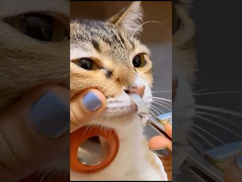 Molly’s nose cleaning #AI #cat #cutecat #funny #cute #cuteanimal #cutepet #pets #catnosecleaning