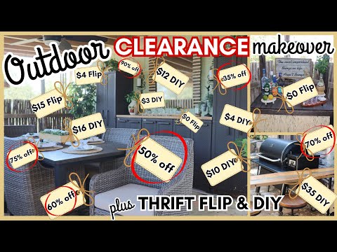 How to CLEARANCE SALE, Thrift Flip & DIY your way to an AMAZING OUTDOOR KITCHEN & Entertaining Area