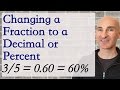 Converting Between Fractions, Decimals, and Percents