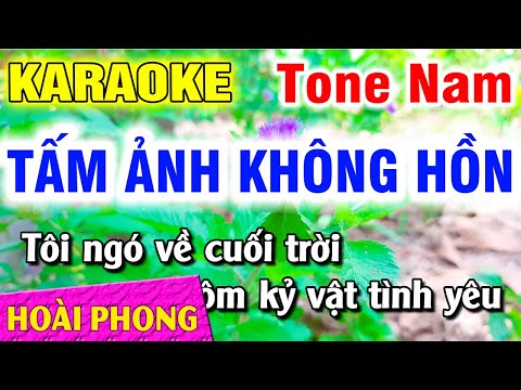 Karaoke Tấm Ảnh Không Hồn Tone Nam Nhạc Sống Dể Hát | Hoài Phong Organ