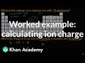 Understanding Ion Charges