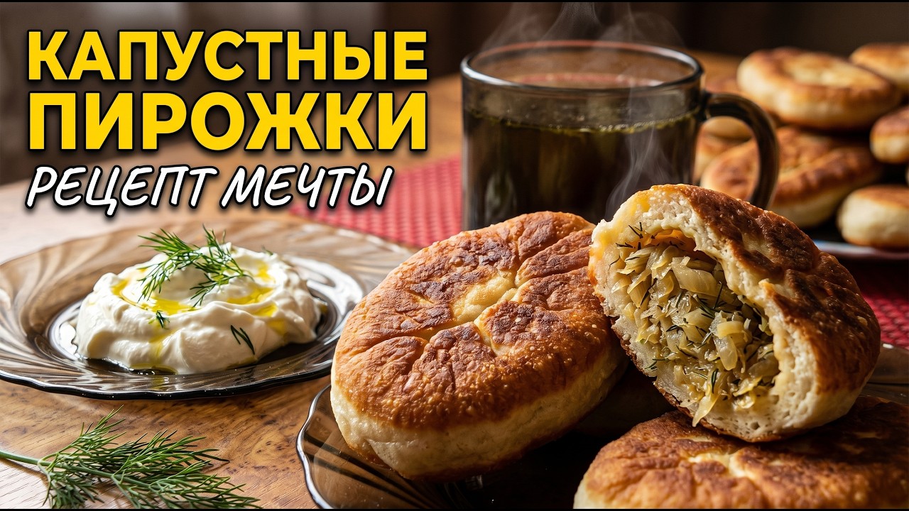 Как пожарить пирожки с капустой. Домашняя выпечка, легко и просто. Старый и проверенный рецепт.