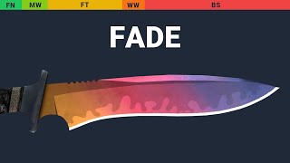 Classic Knife Fade Wear Preview