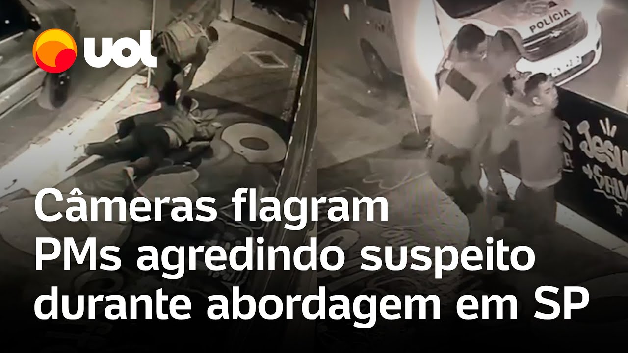 Policiais militares são flagrados agredindo suspeito durante abordagem em Rio Claro São Paulo