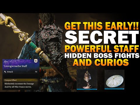 GET THIS Powerful SECRET BEST STAFF EARLY! Black Myth Wukong Hidden Bosses, Weapons & Curios