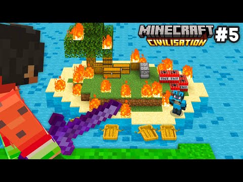 J'ai Anéanti la Civilisation de ce Youtubeur sur Minecraft Civilisation.. #5