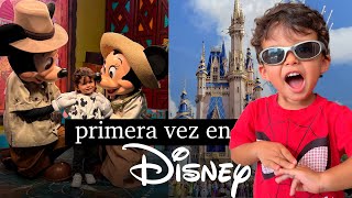la primera vez de mi hijo en Disney 🥹