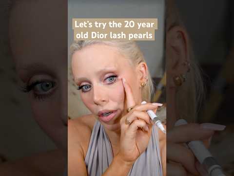 Trying the 20 year old Dior lash pearls from 2005 #makeup #grwm #vintage #makeuptutorial #beauty #fy