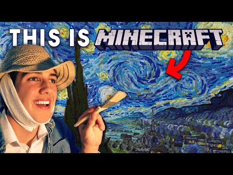 I Built Starry Night in Minecraft!