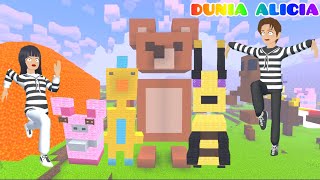 Yuta Mio Lomba Build Battle Patung Beruang Sultan Challenge 5 Menit 🐻| Minecraft | Sakura School