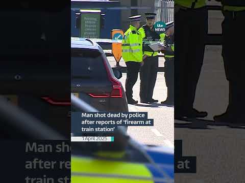 Man shot dead by Police after reports of firearm at Milton Keynes train station | ITV News