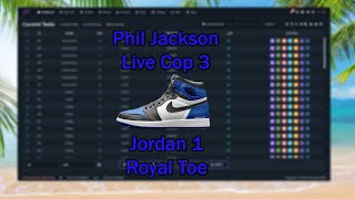 Jordan 1 Royal Toe Live Cop - Project Destroyer (PD), Phantom, Nike Shoe Bot (NSB) & TKS