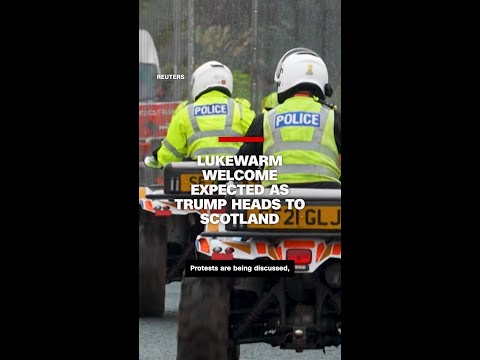 Lukewarm welcome expected as Trump heads to Scotland