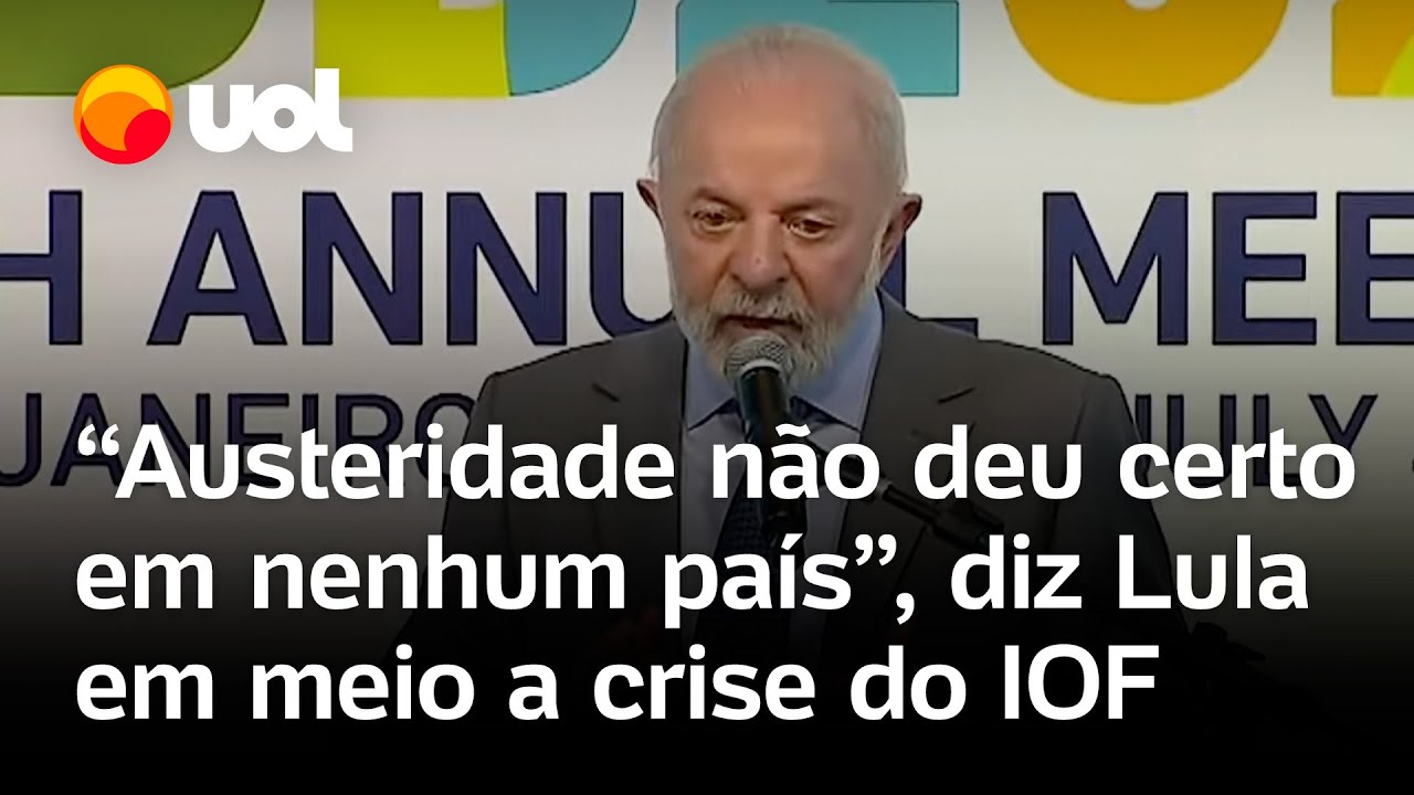 Lula afirma que modelo de austeridade não deu certo em nenhum país em meio à crise do IOF