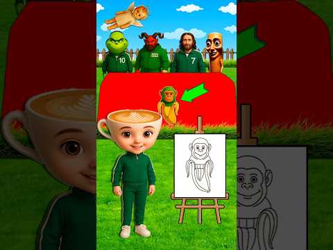 ¡Increíble batalla de arte! 🎨😱 ¿Jesús o el Diablo? ¿Quién pintó mejor a Banani? 🍌🔥Vota ahora #shorts
