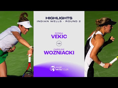 Donna Vekic vs. Caroline Wozniacki | 2024 Indian Wells Round 2 | WTA Match Highlights