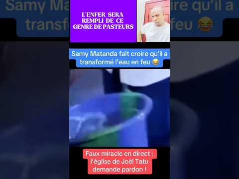 Faux Miracle en Direct: L’église de Joël Tatu demande pardon #jesus #miracle #tatu