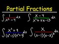 Partial Fraction Decomposition Concepts