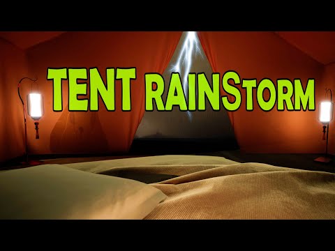 🎧 Epic Thunderstorm & Night Rain on Tent | Sleep and Relaxation Ambient Noise