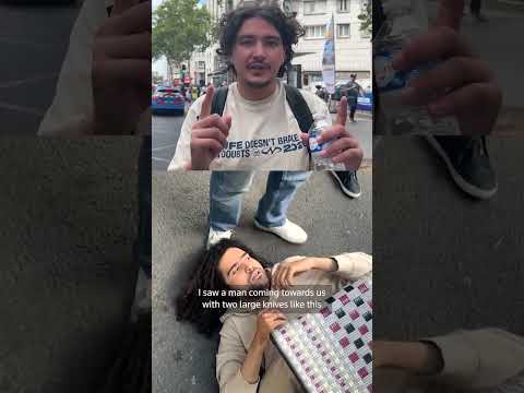 Witness recounts Paris knife assault, suspect apprehension