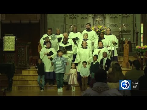 YouTube video thumbnail: Hartford Church Celebrates Easter With Faith, Family and Egg Hunts