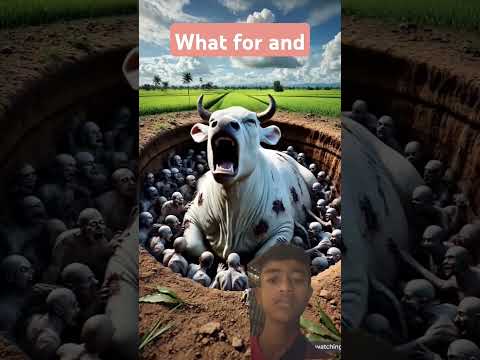 the cow covered in #millions of# zombies #saved# by farmer,#ai#cow#rescue#farmer