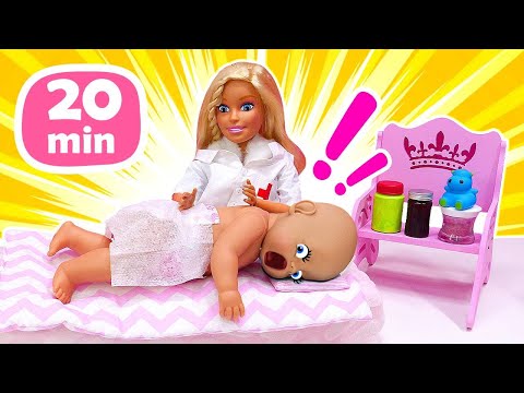 Un massaggio rilassante e altri giochi con le bambole Baby Born!🤱🍼 Video per bambini con bambole