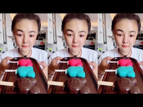 VERY YUMMY MILK CHOCOLATE ICE CREAM EATING FAST MUKBANG SOUND