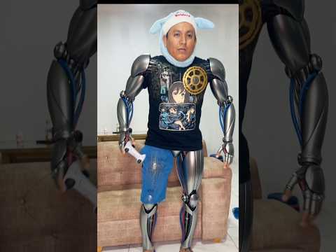 SANTY SE CONVIRTIÓ EN UN ROBOT #comedia #viral #humor #shortvideo #shortsfeed #funny