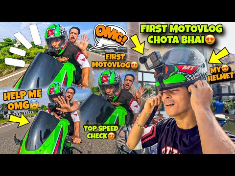 Finally First Motovlog😍 of Chota bhai😍 is Here❤️ | Finally First Motovlog aagaya  My Family Vlogs