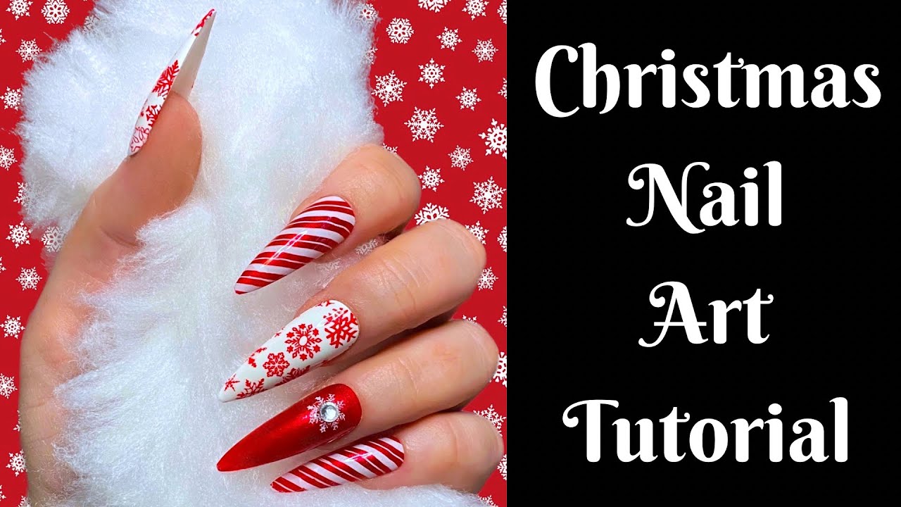 Christmas Nail Art Tutorial | Nail Art For Beginners