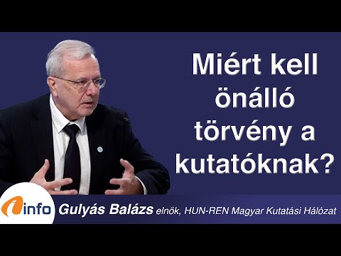 Miért kellönállótörvény a kutatóknak? Gulyás Balázs, Inforádió, Aréna