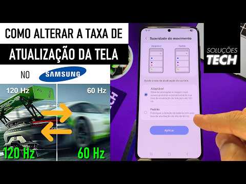 Como Alterar a TAXA de ATUALIZAÇÃO da TELA no SAMSUNG (ATUALIZADO)