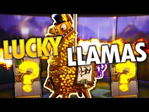 Luckiest Loot Llama Opening Yet!  Troll Truck Llamas! Fortnite Save The World