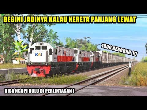 BEGINI JADINYA KALAU 1000 GERBONG KERETA LEWAT DI INDONESIA