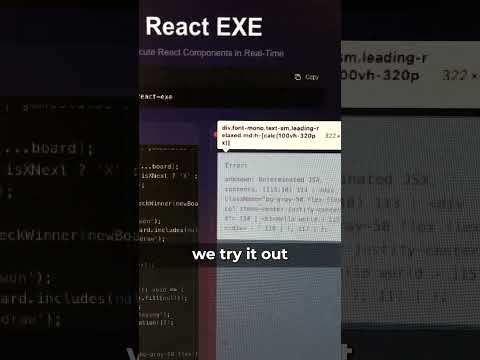 Execute any React.js code using this library #reactjs #coding #programming