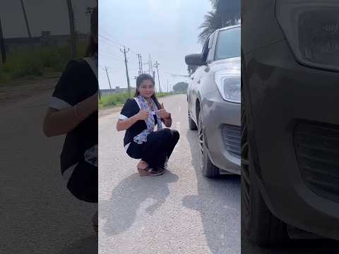 Pooja ne car ka tyre nikal liya #comedy #shortsfeed #funny #viralvideo #cutebaby #viralreels