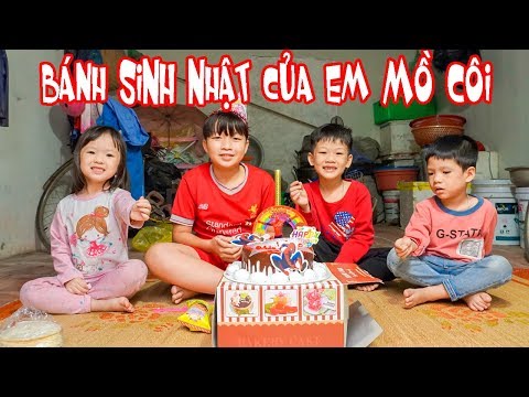Cảm Động Chiếc Bánh Sinh Nhật Anh Em Mồ Côi Tặng Anh Cả | Bé Chi TV