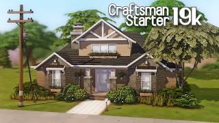 19k Craftsman Starter Cinematic Walkthrough | Base Game - includes "No CC" Gallery Art | The Sims 4