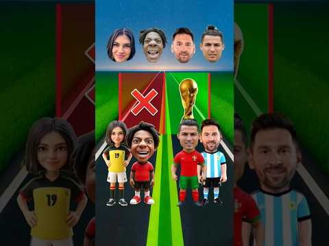 ¿Quién es el más fuerte? 💪🔥 | Ronaldo 🐐 vs IShowSpeed 🤯 vs Celine 💃 vs Messi 👑