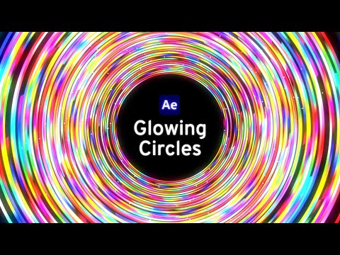 Glowing circles After Effects tutorial