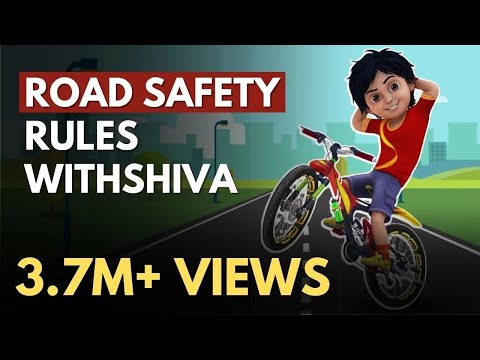 TIPS | Road Safety Rules for kids | Shiva Cartoon | India