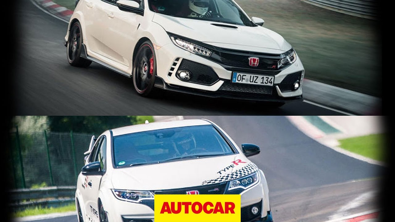 Honda Civic Type R Nurburgring lap record - new vs old - Autocar