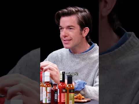 John Mulaney's reaction to every wing on Hot Ones 🥴