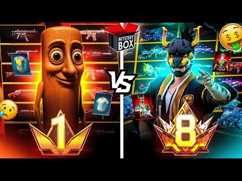 Prime LVL1 ID vs Prime LVL8 ID in FreeFire !! Who is the Pro 😲 Garena Free Fire