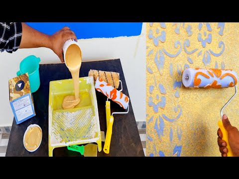 Interior special roller // KAPIL Vintage Design Pattern Roller using metallic paints