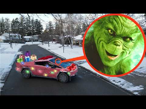 If you see this Christmas Cyber Truck with Presents, RUN Away It's a TRAP! (The Grinch Driving!?!)