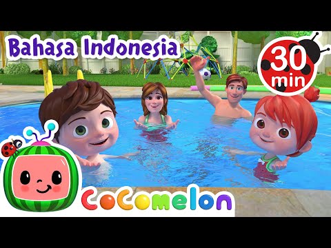 Lagu Berenang | CoComelon | Kartun dan Lagu Anak | Moonbug Kids Indonesia | Nursery Rhymes