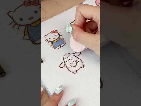 how to draw sanrio’s pompompurin in 60 seconds ✨ #shorts