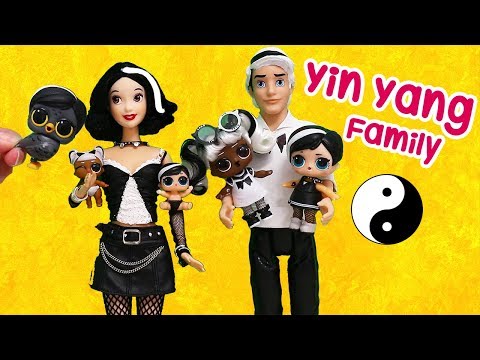 Sniffycat Barbie Families ! The YIN YANG Custom Doll Family | Toys and Dolls Fun Video for Kids